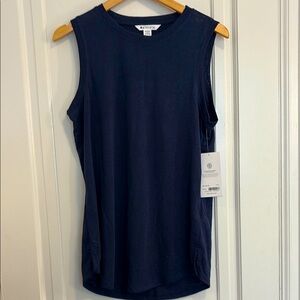 Athleta Women's Navy Breezy Tank Sz Medium Tall NWT